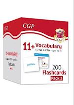 11+ Vocabulary Flashcards for Ages 10-11 - Pack 2