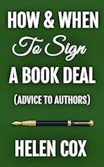 How and When to Sign a Book Deal