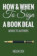 How and When to Sign a Book Deal 