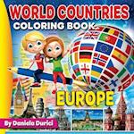 World Countries Coloring Book Europe: Coloring Book Europe 