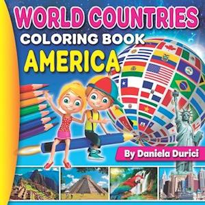 World Countries America : Coloring Book