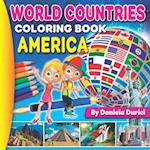 World Countries America : Coloring Book 