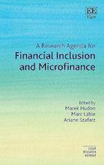 A Research Agenda for Financial Inclusion and Microfinance