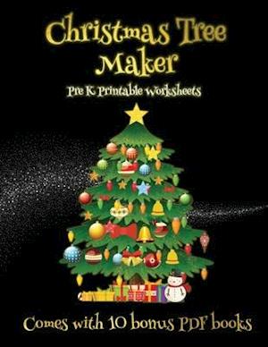 Pre K Printable Worksheets (Christmas Tree Maker)