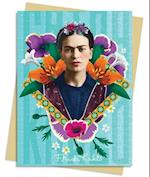 Frida Kahlo Blue Greeting Card