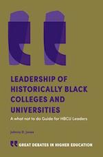 Leadership of Historically Black Colleges and Universities