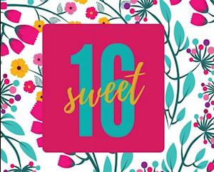 Happy 16th Birthday Guest Book (Landscape ~ Hardcover): Sweet Sixteen Guest book, party and birthday celebrations decor, memory book, scrapbook, 16th