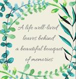 In Loving Memory Condolence Book (Hardback cover) 