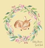 Woodland Baby Shower Guest Book (Hardcover) 