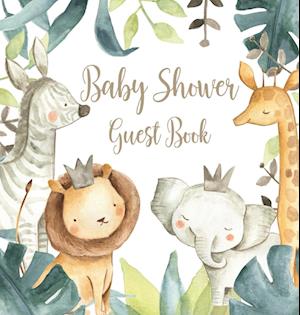 Safari Baby Shower Guest Book (Hardcover)