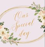 Our Special day, wedding guest book to sign (Hardback) 