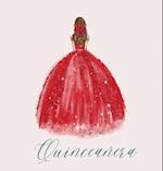 Quinceanera Guest Book with red dress 