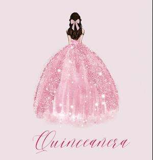 Quinceanera Guest Book with pink dress