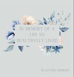 Celebration of life, funeral book, Condolence book to sign (Hardback cover)