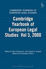 Cambridge Yearbook of European Legal Studies  Vol 3, 2000