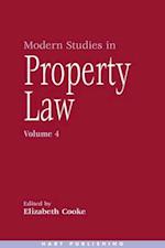 Modern Studies in Property Law - Volume 4