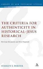 Criteria for Authenticity in Historical-Jesus Research