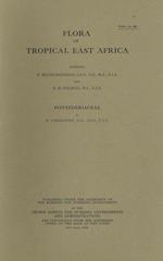 Flora of Tropical East Africa: Pontederiaceae