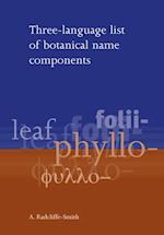Three Language List of Botanical Name Components