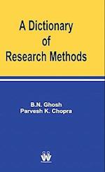 A Dictionary of Research Methods