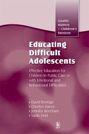 Educating Difficult Adolescents