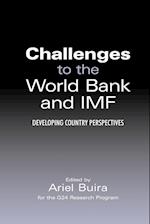 Challenges to the World Bank and IMF