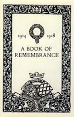 Book of Remembrance 1914 1918(watford Grammar School )