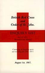 British Red Cross and Order of St John Enquiry List (No 14) 1917 