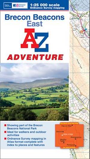 Brecon Beacons East A-Z Adventure Atlas