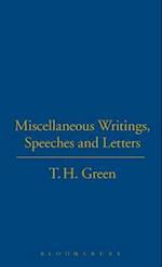 T.H.Green. Miscellaneous Writings