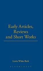 Early Articles, Reviews and Short Works