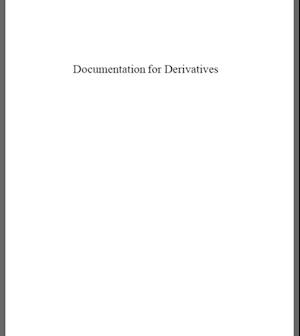 DOCUMENTATION FOR DERIVATIVES, 4TH EDITION, VOLUME 2