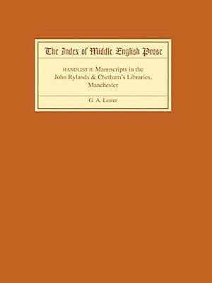 The Index of Middle English Prose Handlist II