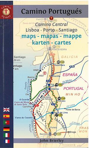 Camino Portugues, Camino Central Maps: Lisboa - Porto - Santiago