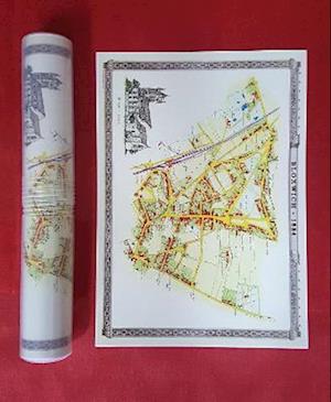 Bloxwich 1884 - Old Map Supplied Rolled in a Clear Two Part Screw Presentation Tube - Print Size 45cm x 32cm