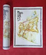 Bloxwich 1884 - Old Map Supplied Rolled in a Clear Two Part Screw Presentation Tube - Print Size 45cm x 32cm