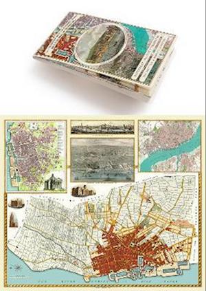 Liverpool 1785-1903 - Fold up Map that includes Charles Eyes detailed Plan of the Township of Liverpool 1785, Cole and Ropers Plan of 1807, Bartholomew's Plan of 1903 and A Birds Eye View of Liverpool 1866.