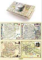 Essex 1610 – 1836 – Fold Up Map that features a collection of Four Historic Maps, John Speed’s County Map 1610, Johan Blaeu’s County Map of 1648, Thomas Moules County Map of 1836 and a Plan of Colchester 1805 by Cole and Roper.