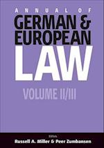 Annual of German and European Law