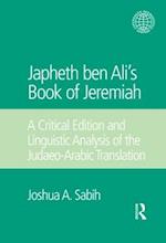 Japheth ben Ali's Book of Jeremiah