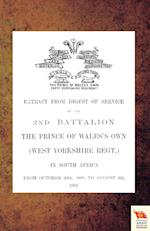 Extract from Digest of Service of the 2nd Battalion the P.O.W. Own (West Yorkshire Regt.) in South Africa