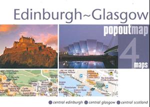 Edinburgh Glasgow Double Popout Map