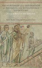 Transmission and Generation in Medieval and Renaissance Literature