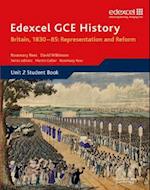Edexcel GCE History AS Unit 2 B1 Britain, 1830-85: Representation and Reform