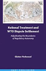 National Treatment and WTO Dispute Settlement