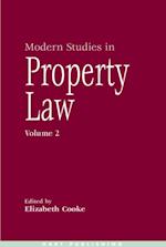 Modern Studies in Property Law - Volume 2