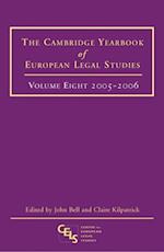 Cambridge Yearbook of European Legal Studies, Vol 8, 2005-2006