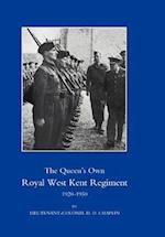 Queen's Own Royal West Kent Regiment 1920-1950