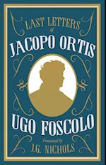 The Last Letters of Jacopo Ortis