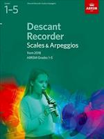 Descant Recorder Scales & Arpeggios, ABRSM Grades 1-5